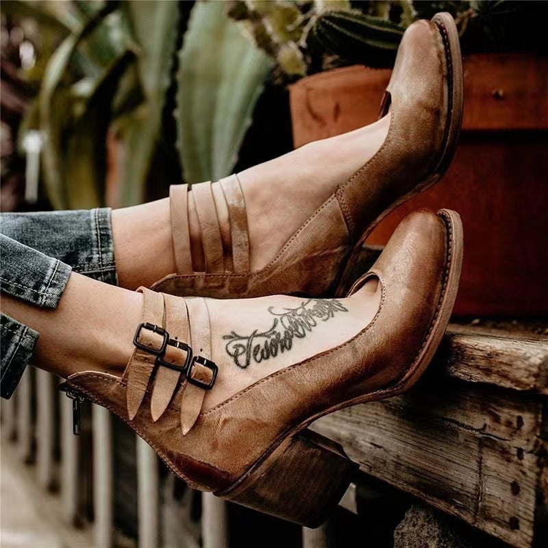 Chiara™ - Elegante Vintage-Schuhe mit zeitlosen High Heels