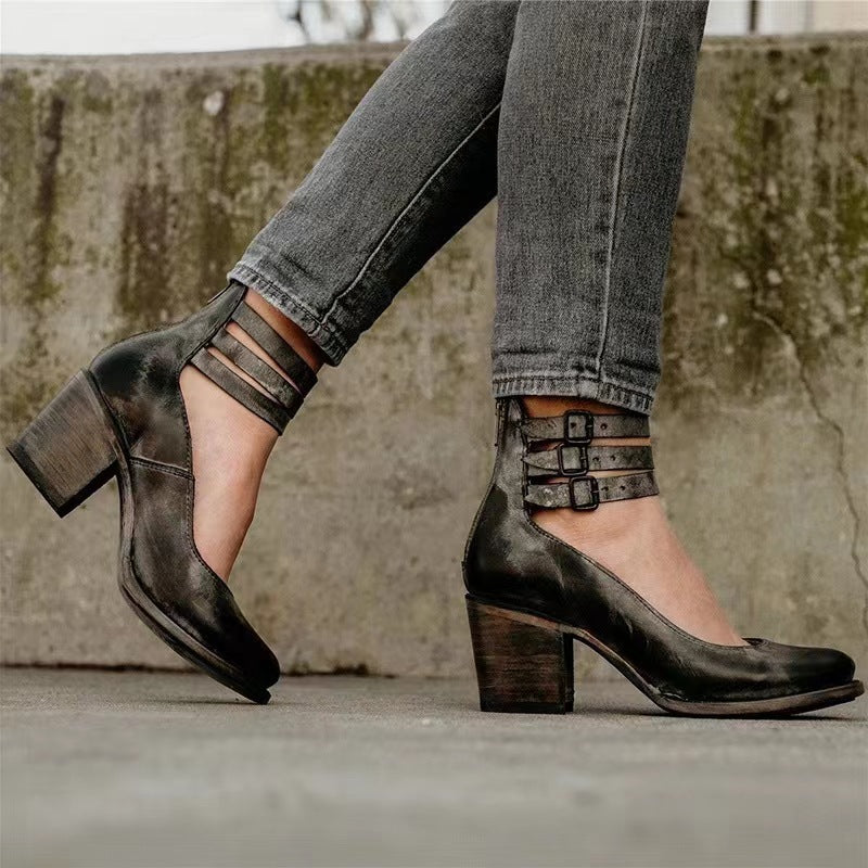 Chiara™ - Elegante Vintage-Schuhe mit zeitlosen High Heels
