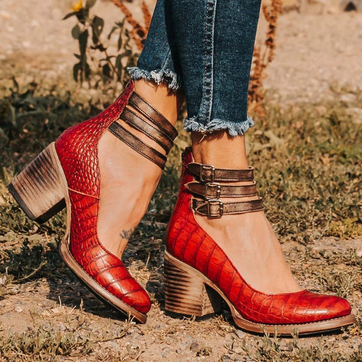 Chiara™ - Elegante Vintage-Schuhe mit zeitlosen High Heels