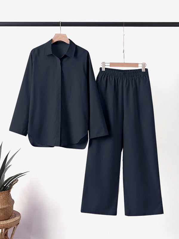 Viola™ - Elegantes Hemd- und Hosenset aus ultra-robuster Baumwolle und Leinen