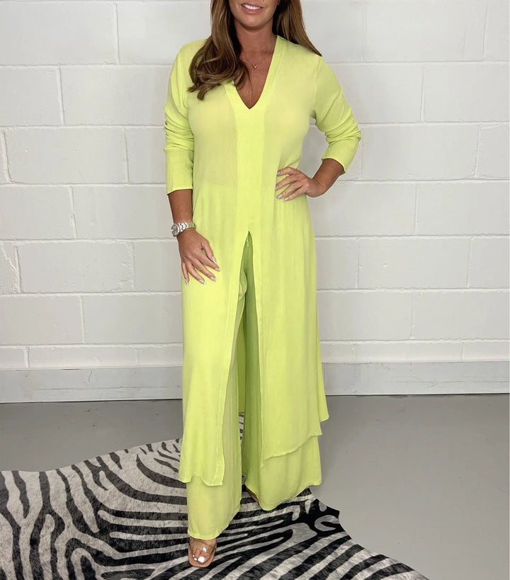 Milana™ - Kuscheliges Set: Langer Pullover und Hose in Kombination für Komfort und Stil