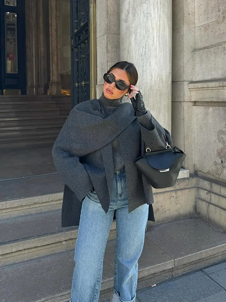 Elif™ | Eleganter Cape-Mantel für Stil und Komfort