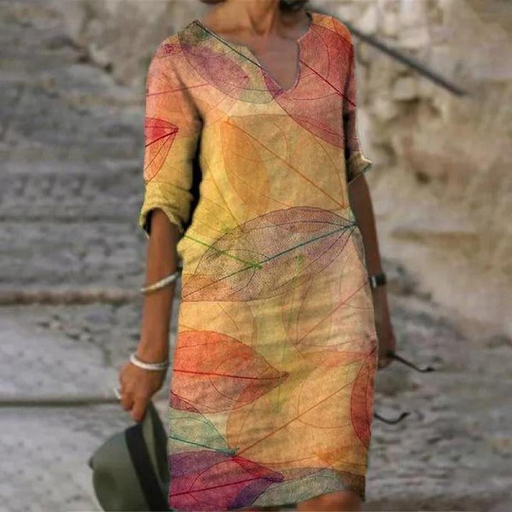 Elegante Top Scollo a V con Maniche a Tre Quarti - Flippa™