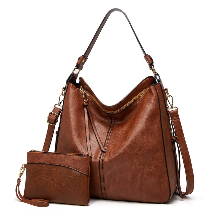 Ersilia™ - Raffinata borsa in pelle spaziosa con comode tasche laterali