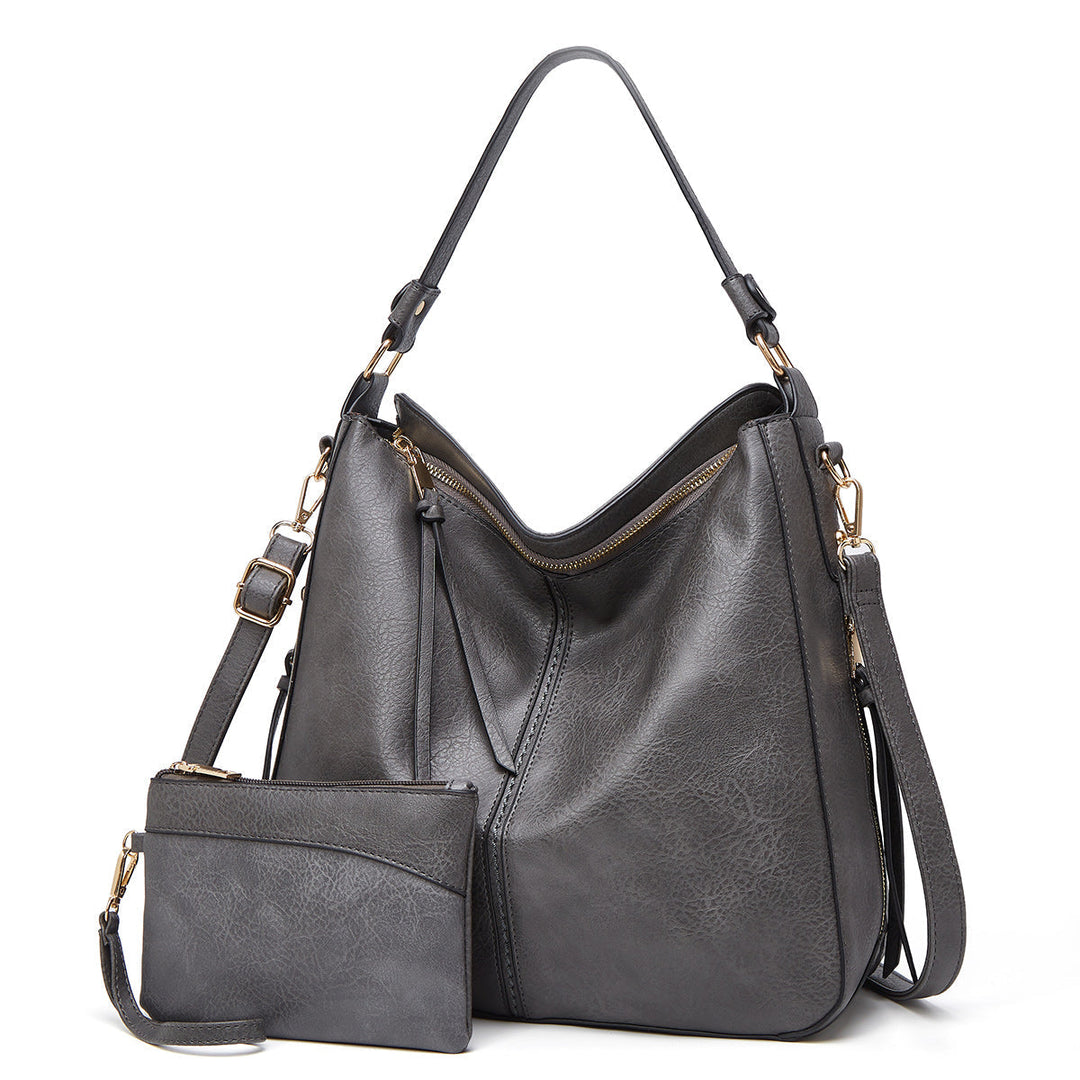 Ersilia™ - Raffinata borsa in pelle spaziosa con comode tasche laterali