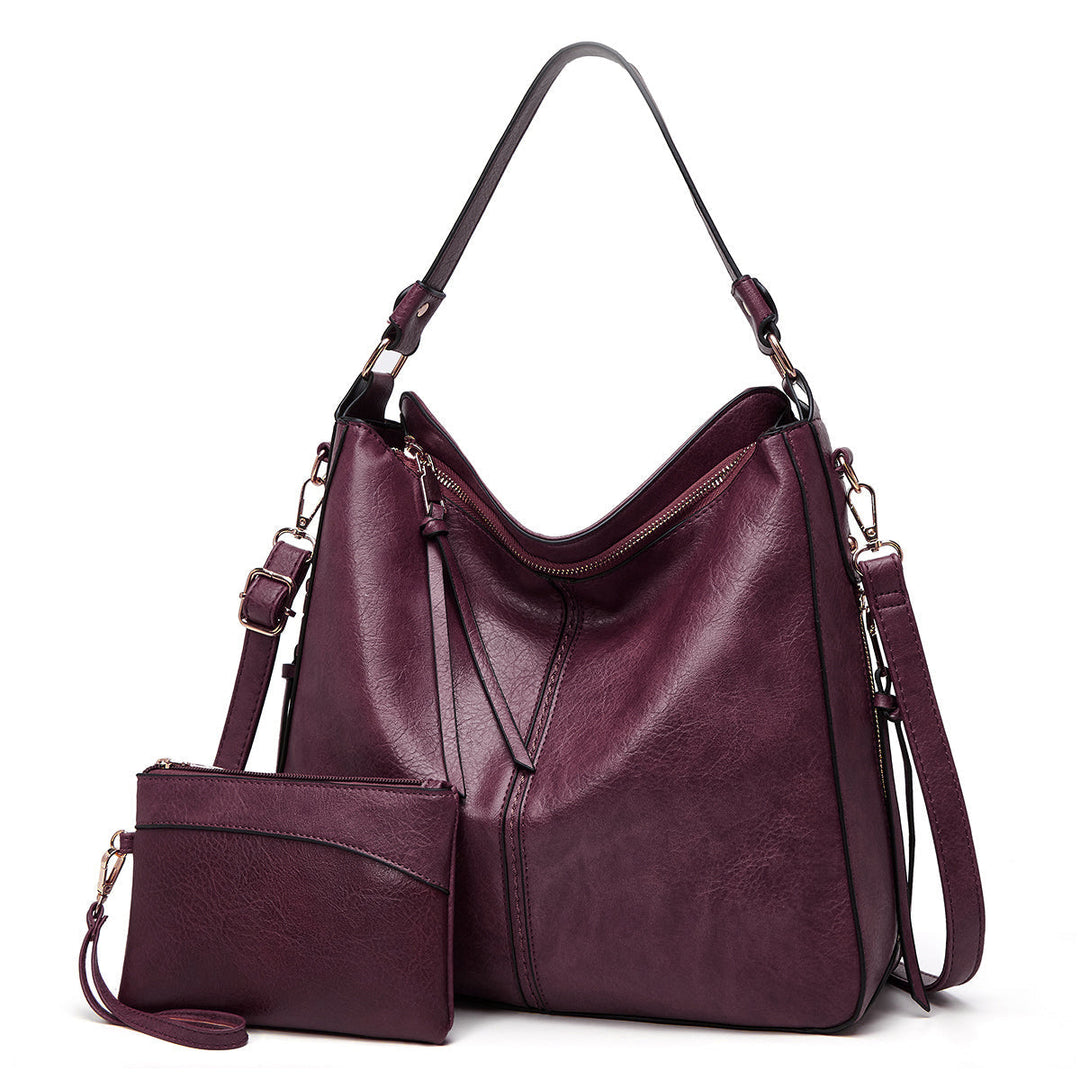 Ersilia™ - Raffinata borsa in pelle spaziosa con comode tasche laterali