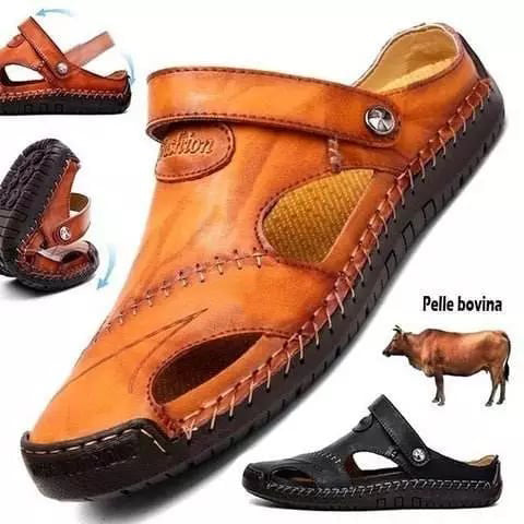 Giovanni™ - Herren-Sandalen aus ultraweichem Leder für höchsten Komfort und Atmungsaktivität im Freien.