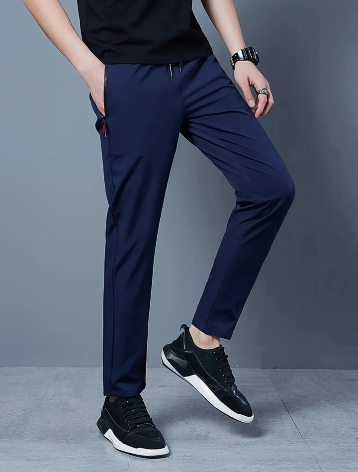 VIQA Męskie Spodnie Sportowe Slim Fit – Lekkie, Elastyczne na Co Dzień i Trening