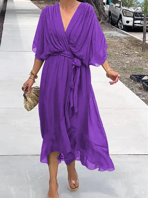Ilaria™ - Elegante Abito in Chiffon Leggero per un Look Raffinato
