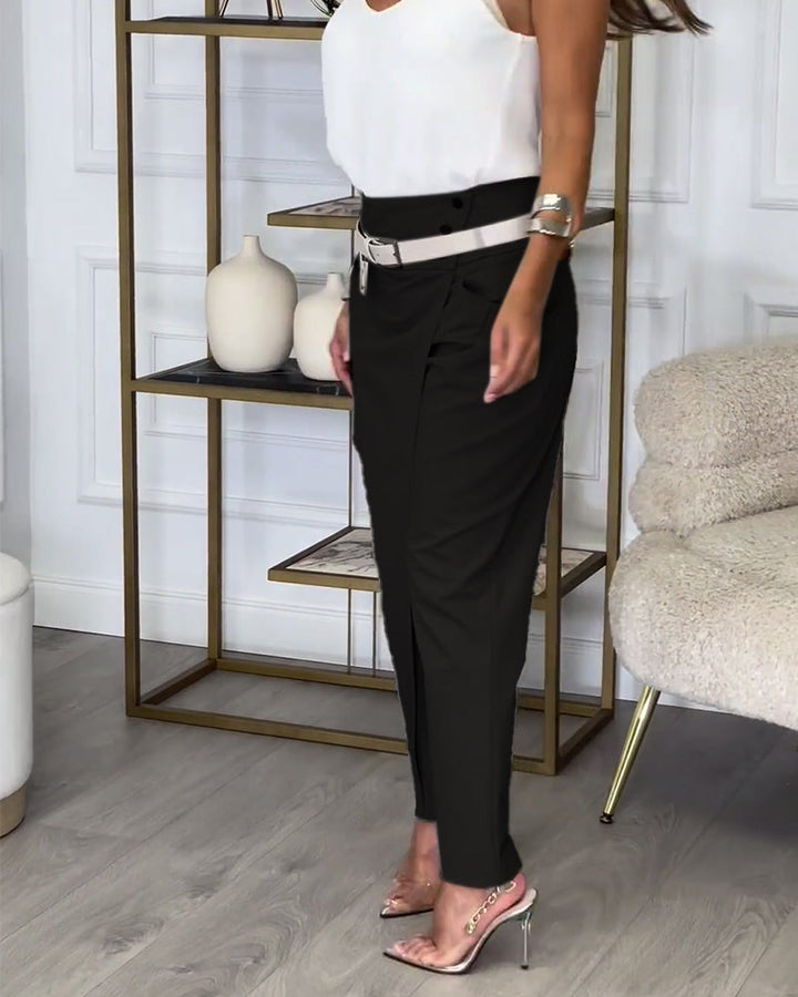 Selma™ - Stilvolle Hose mit Gürtel