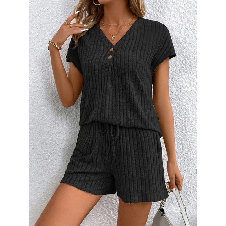 Concetta™ Anzug mit V-Ausschnitt und schicke Shorts