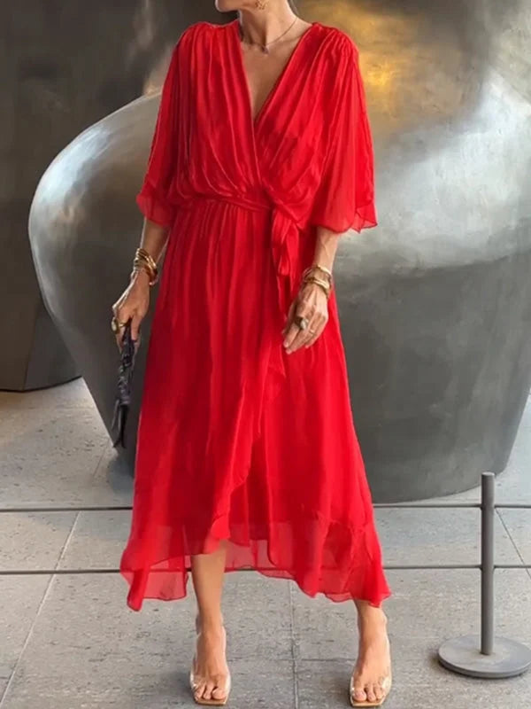 Ilaria™ - Elegante Abito in Chiffon Leggero per un Look Raffinato
