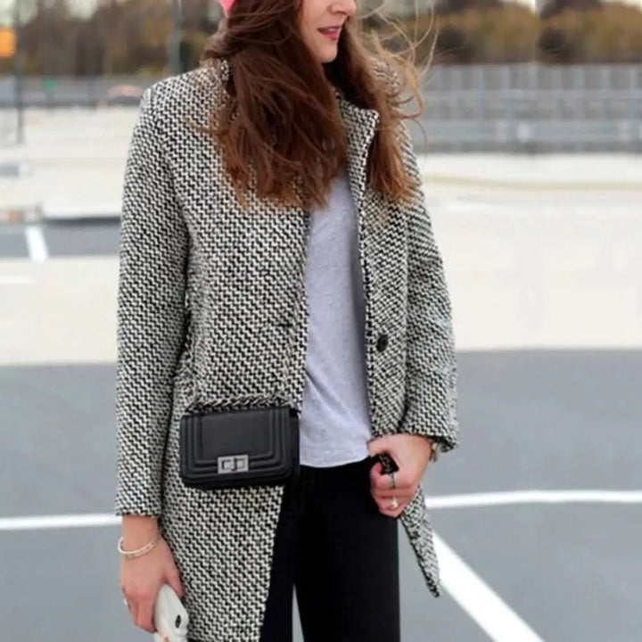 Nele™ - Lange Midi-Jacke