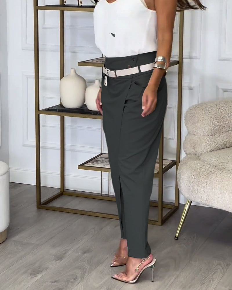 Selma™ - Stilvolle Hose mit Gürtel