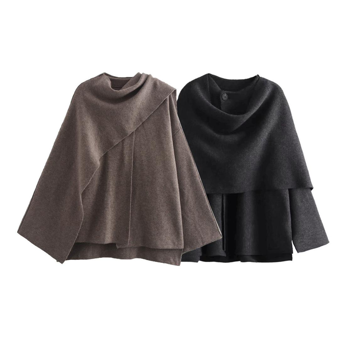 Elif™ | Eleganter Cape-Mantel für Stil und Komfort