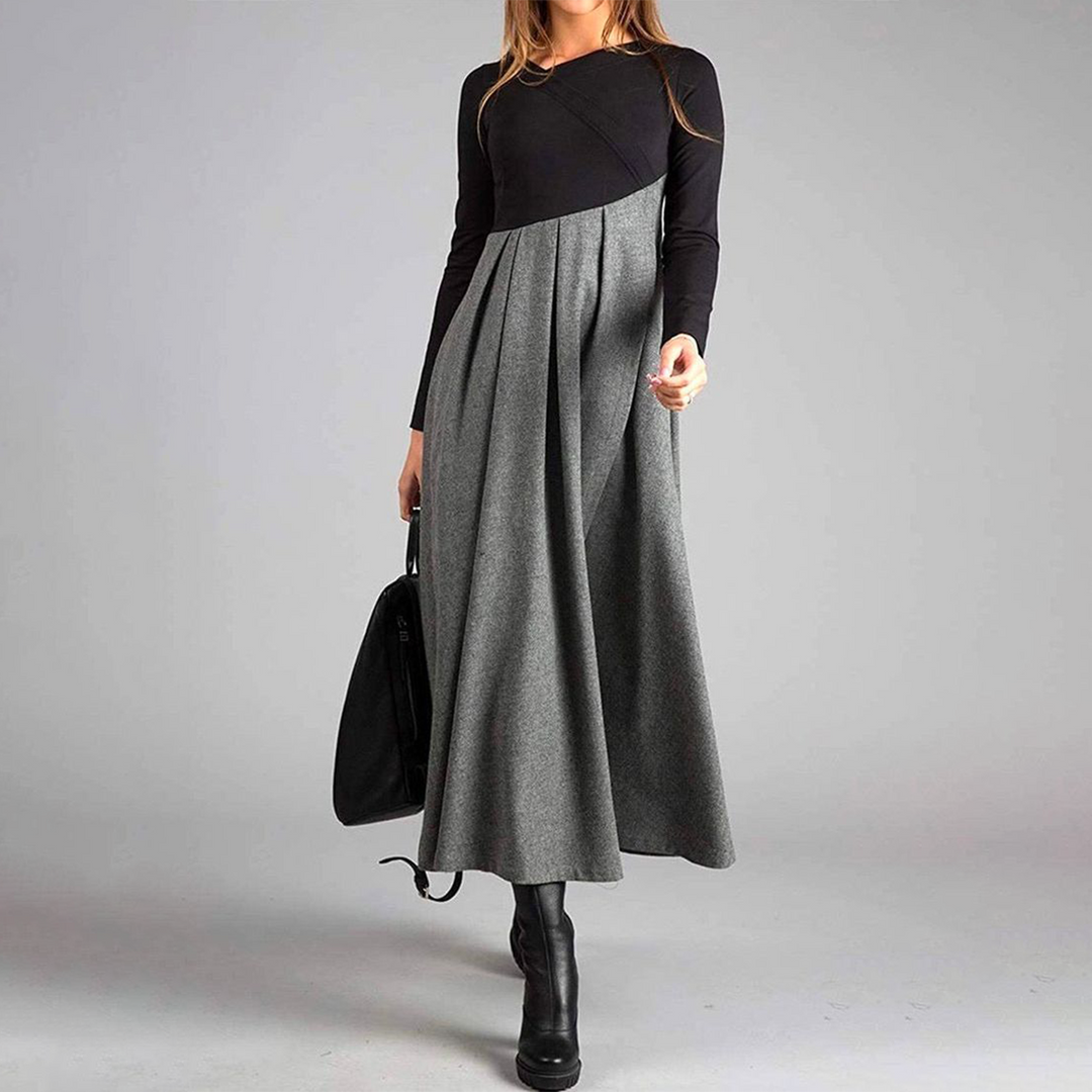 Anastasia™ - Elegante Maxi Abito con Maniche Lunghe