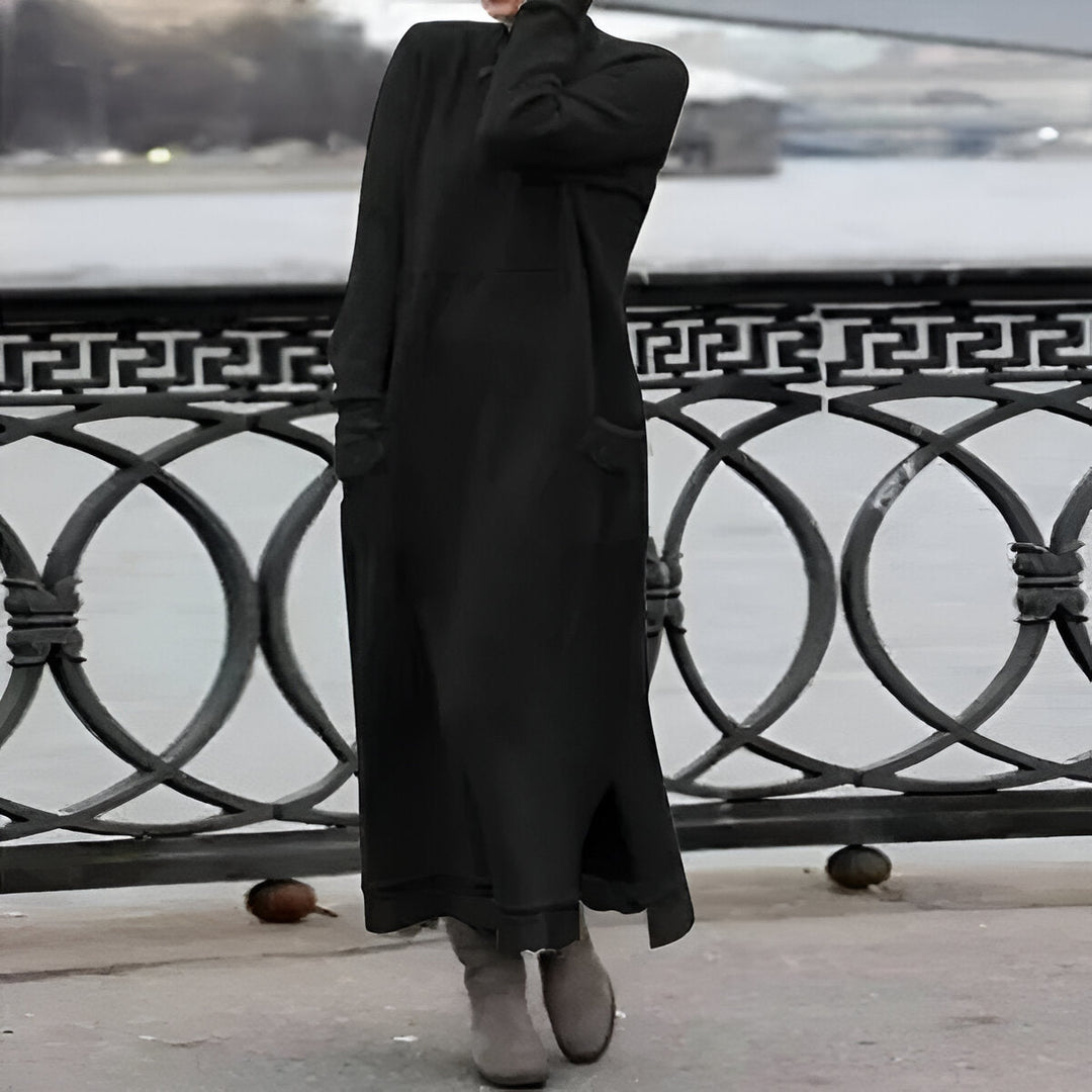 Laura™ - Langes Winterkleid mit Schlitz
