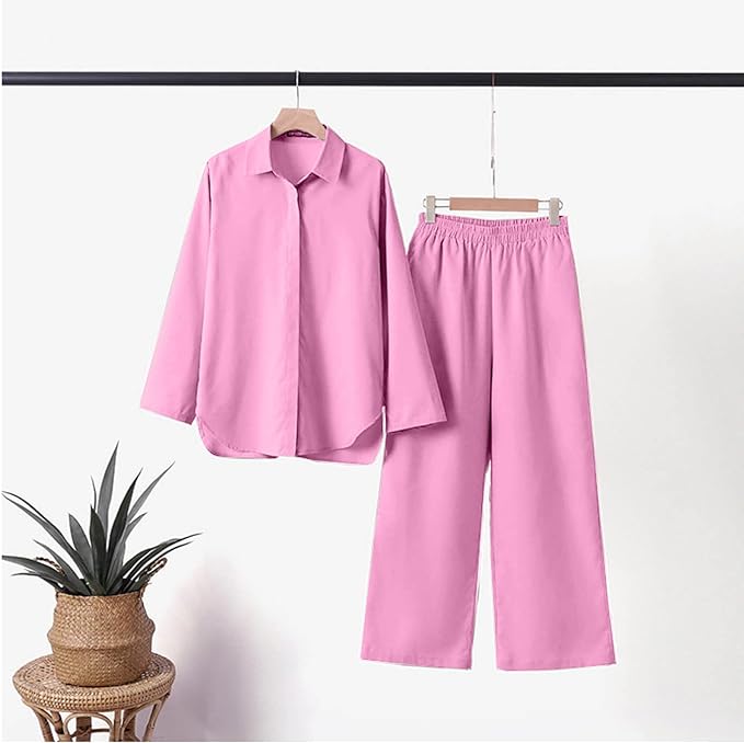 Viola™ - Elegantes Hemd- und Hosenset aus ultra-robuster Baumwolle und Leinen