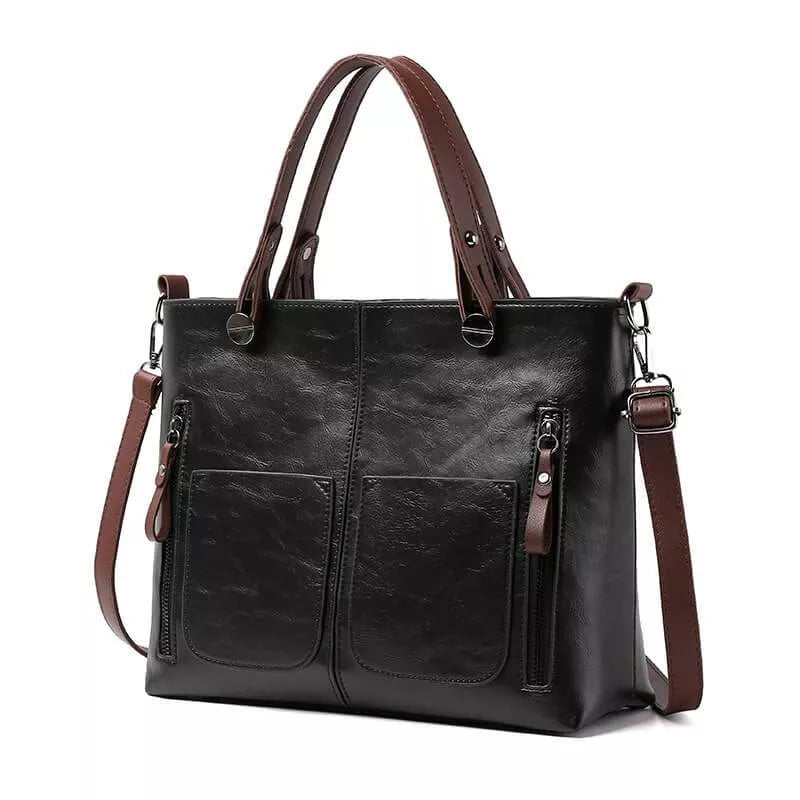 Sienna™ – Elegante Klassieke Lederen Schoudertas voor Tijdloze Stijl