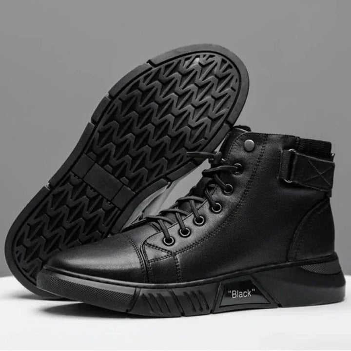 Stilvolle schwarze Herrenschuhe aus Leder für jede Gelegenheit