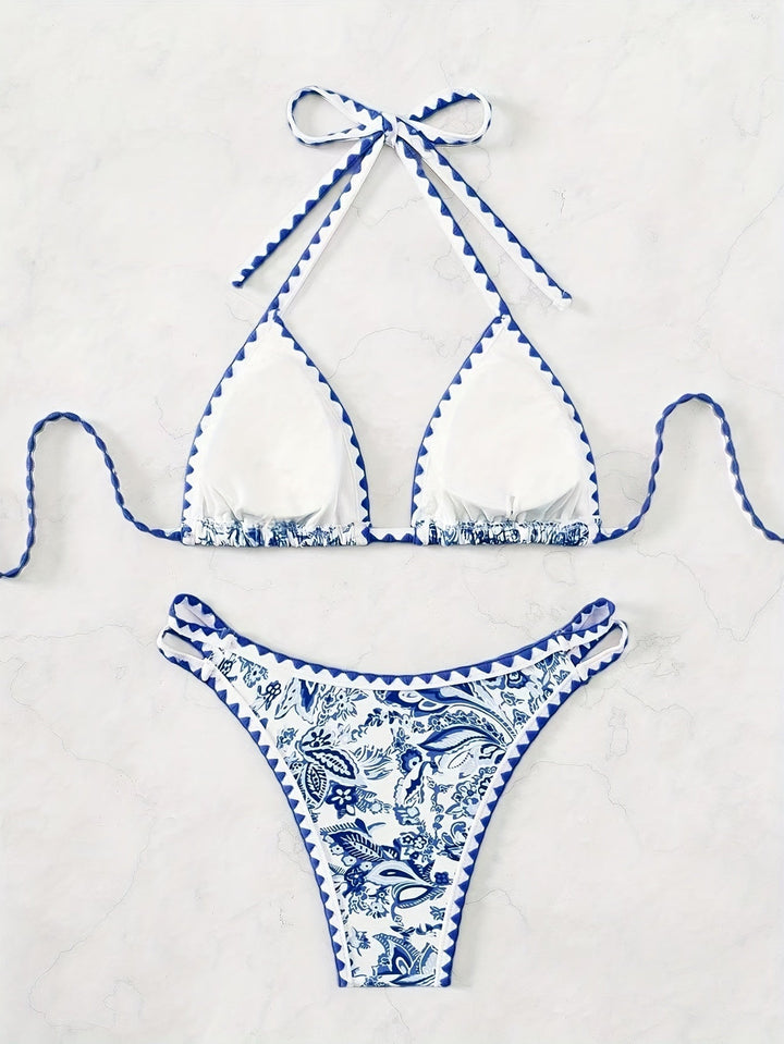 Orabella | Luxueus Paisley Bikini-Set met Verfijnde Boorddetails voor een Elegante Look