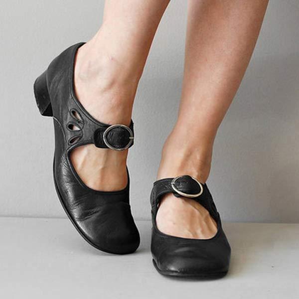 Jolanda™ - Eleganti Scarpe Vintage con Tacco Basso