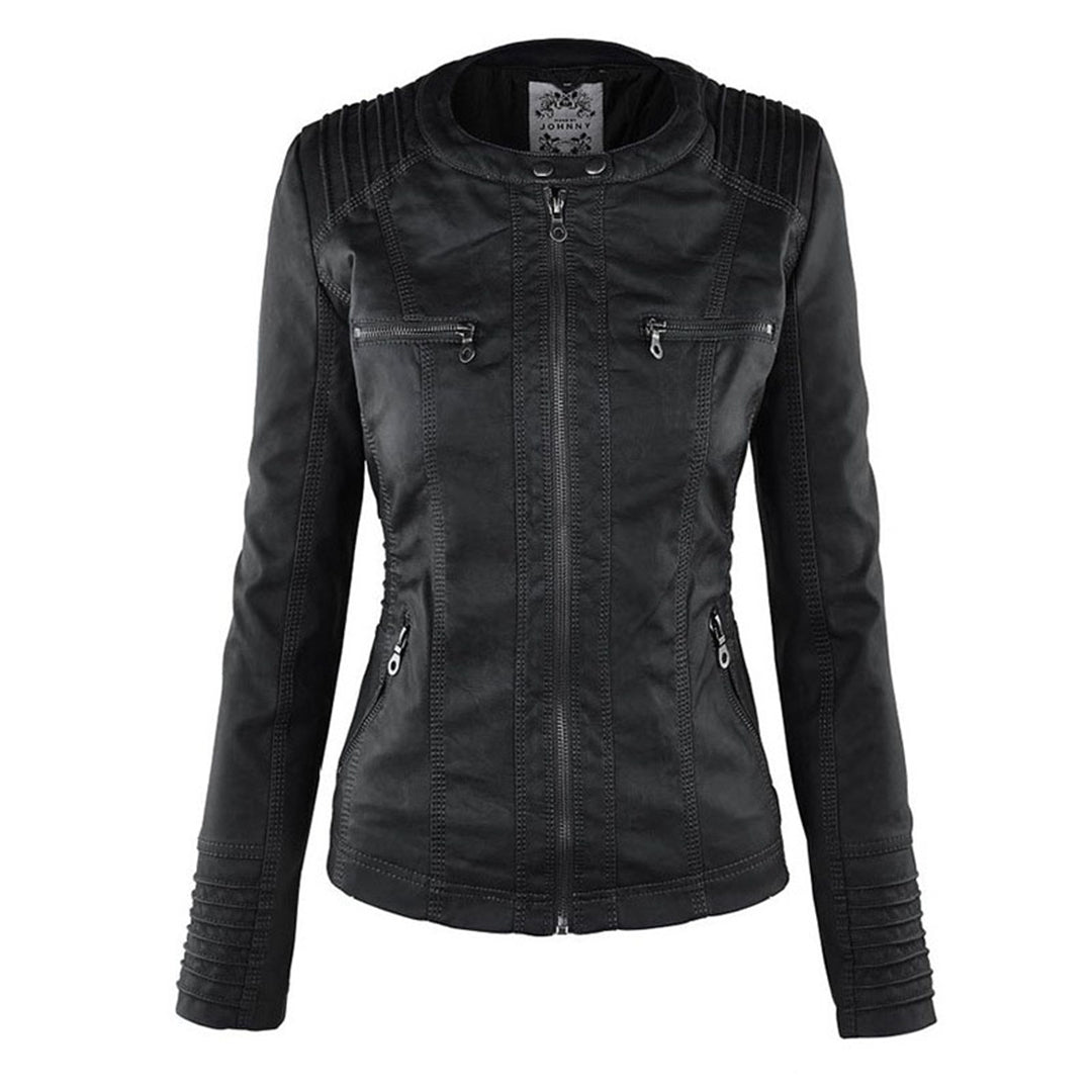 Keil™ - Stylische Lederjacke mit Kapuze