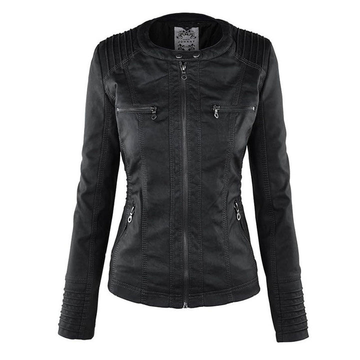 Keil™ - Stylische Lederjacke mit Kapuze