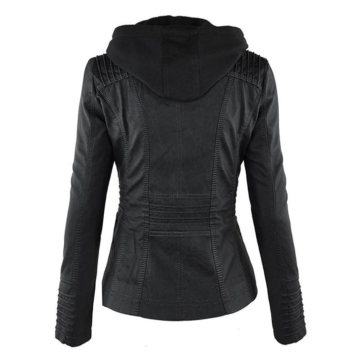 Keil™ - Stylische Lederjacke mit Kapuze