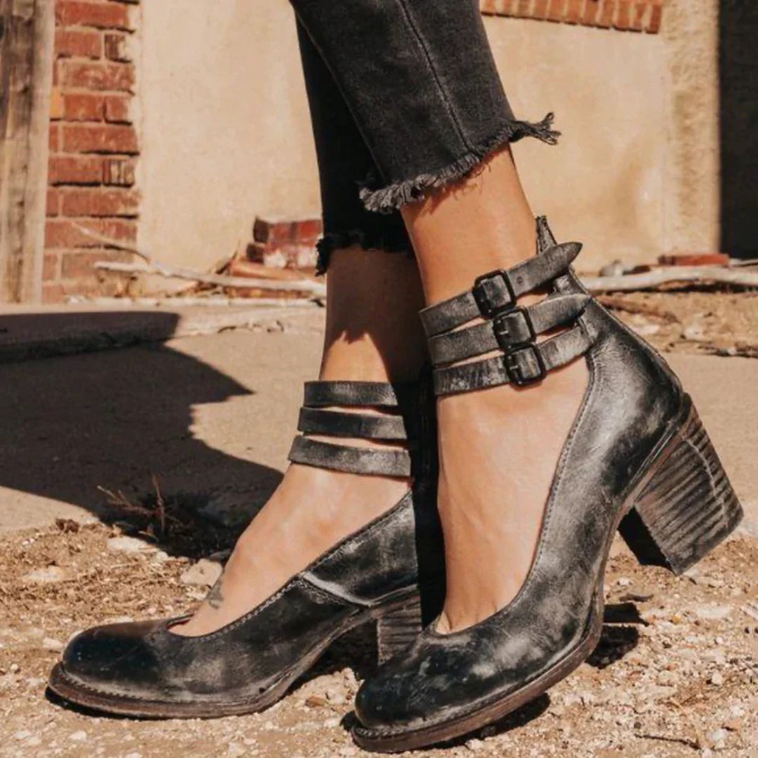 Chiara™ - Elegante Vintage-Schuhe mit zeitlosen High Heels