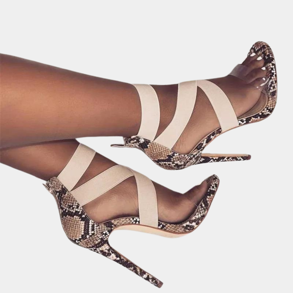 Elegante Damensandalen mit Kreuzriemen in raffiniertem Design