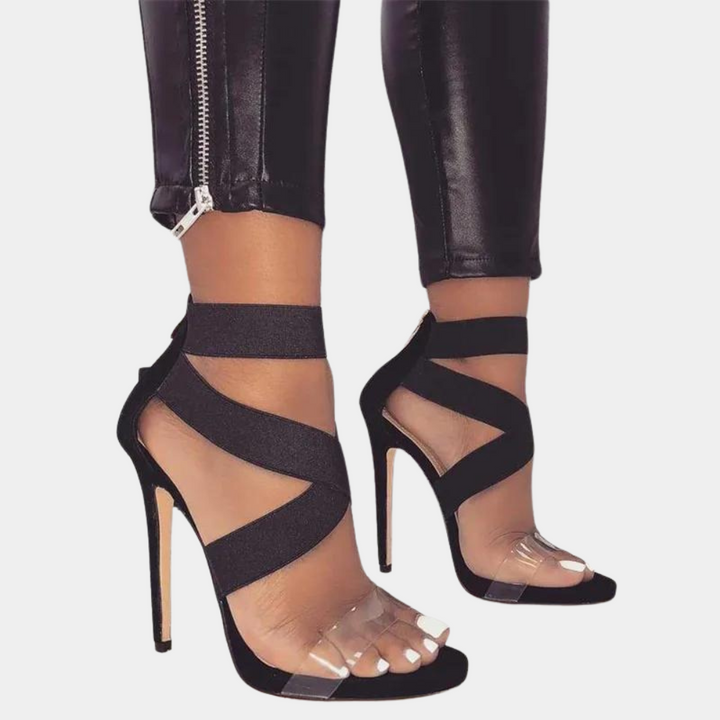 Elegante Damensandalen mit Kreuzriemen in raffiniertem Design