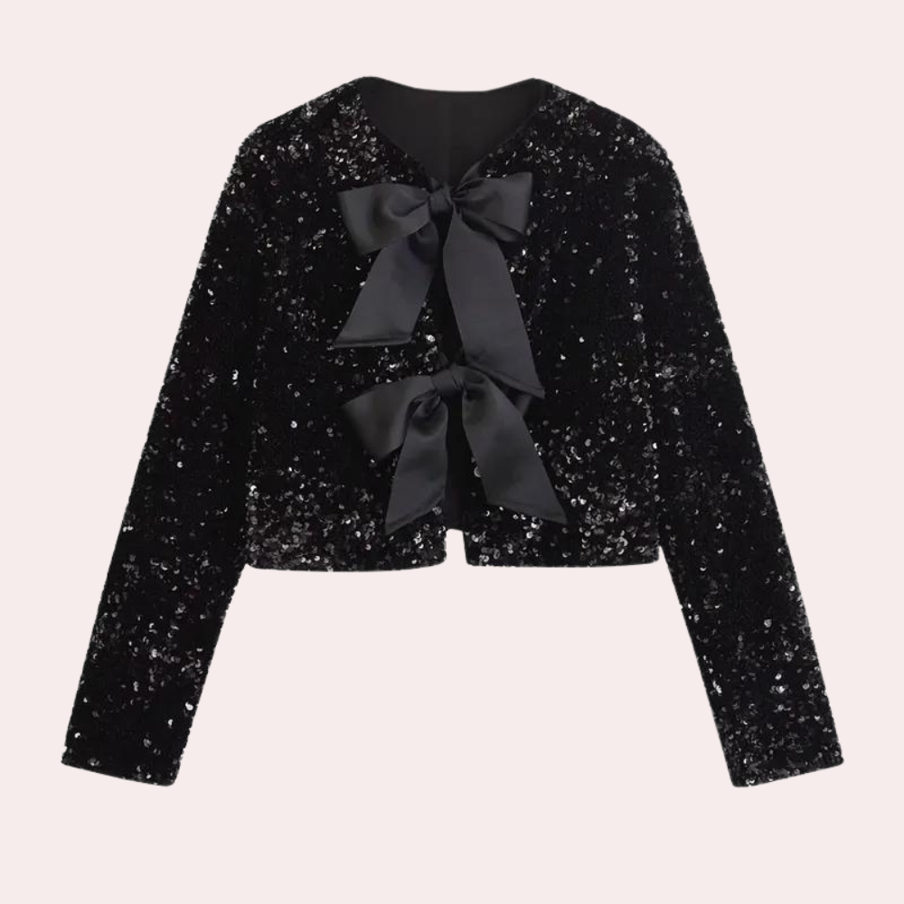 Damenjacke mit glitzernden Pailletten - Ein Hauch von Eleganz und Glanz!