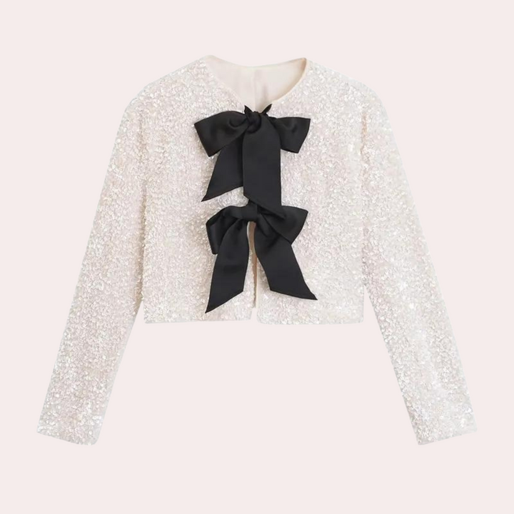 Damenjacke mit glitzernden Pailletten - Ein Hauch von Eleganz und Glanz!