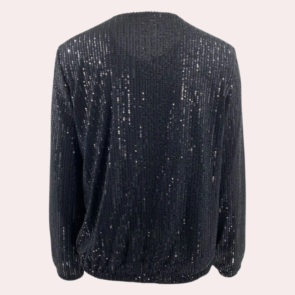 Elegante Damenjacke mit faszinierenden Pailletten verziert