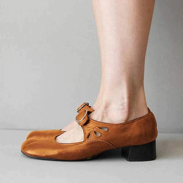 Jolanda™ - Eleganti Scarpe Vintage con Tacco Basso