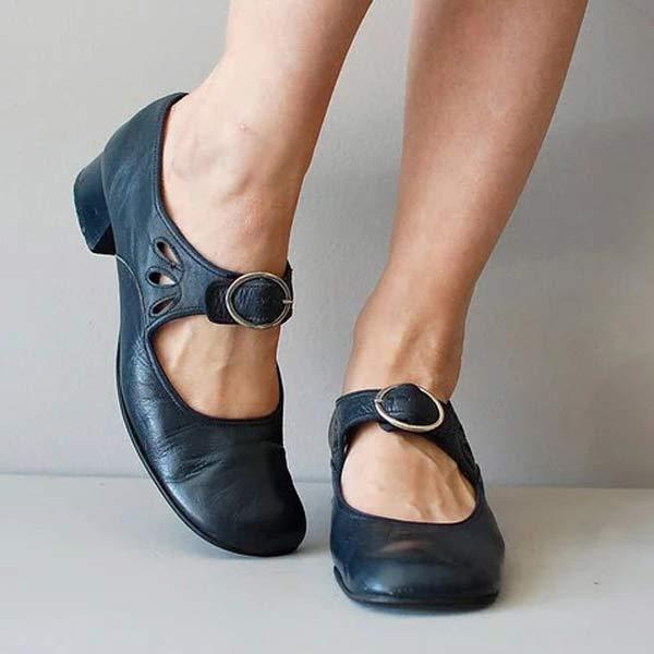 Jolanda™ - Eleganti Scarpe Vintage con Tacco Basso