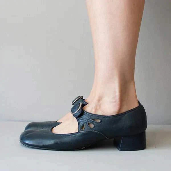 Jolanda™ - Eleganti Scarpe Vintage con Tacco Basso