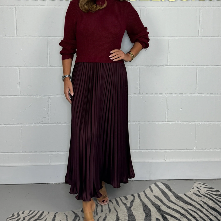 Anna™  - Passendes 2-teiliges Set aus Pullover und Rock