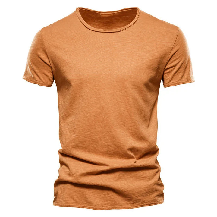 Alvino™ Bequemes Baumwoll-T-Shirt mit Rundhalsausschnitt