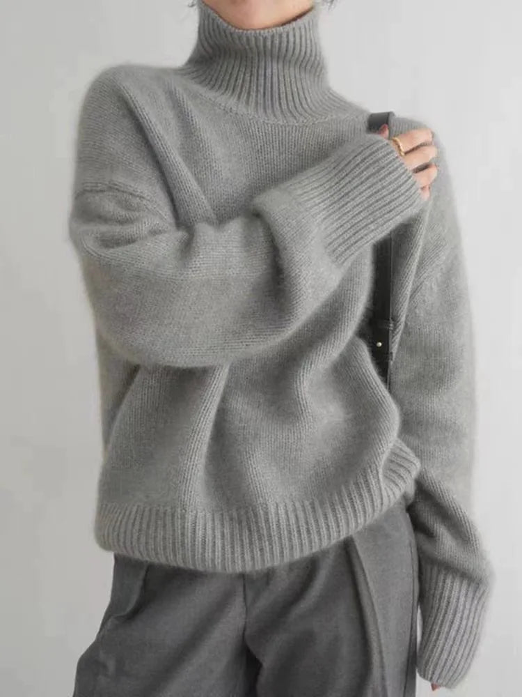 Mia™ – Bequemer Rollkragenpullover aus weichem Strick