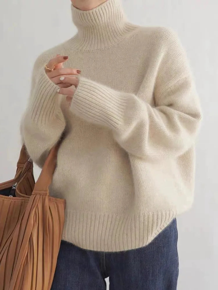 Mia™ – Bequemer Rollkragenpullover aus weichem Strick
