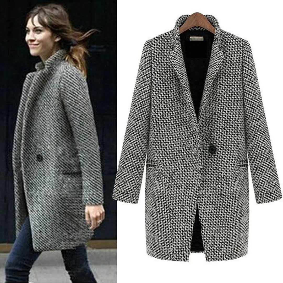 Nele™ - Lange Midi-Jacke