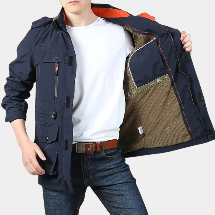 Damond Men's Summer Cargo Jacket - Stilvoller Style und unvergleichlicher Komfort für heiße Sommertage