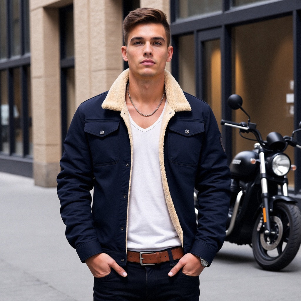 DIRK Herren-Bomberjacke im Vintage-Stil - Elegant und zeitlos