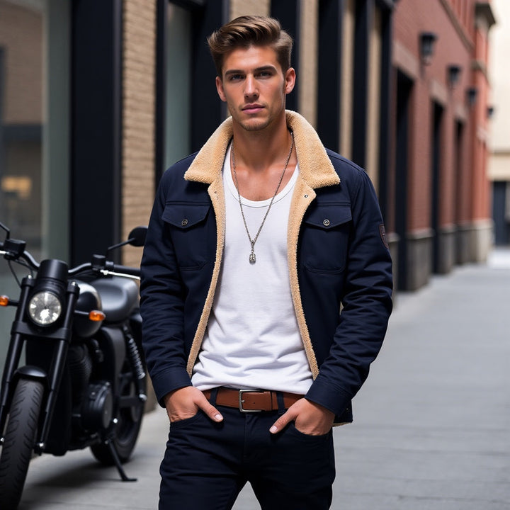 DIRK Herren-Bomberjacke im Vintage-Stil - Elegant und zeitlos