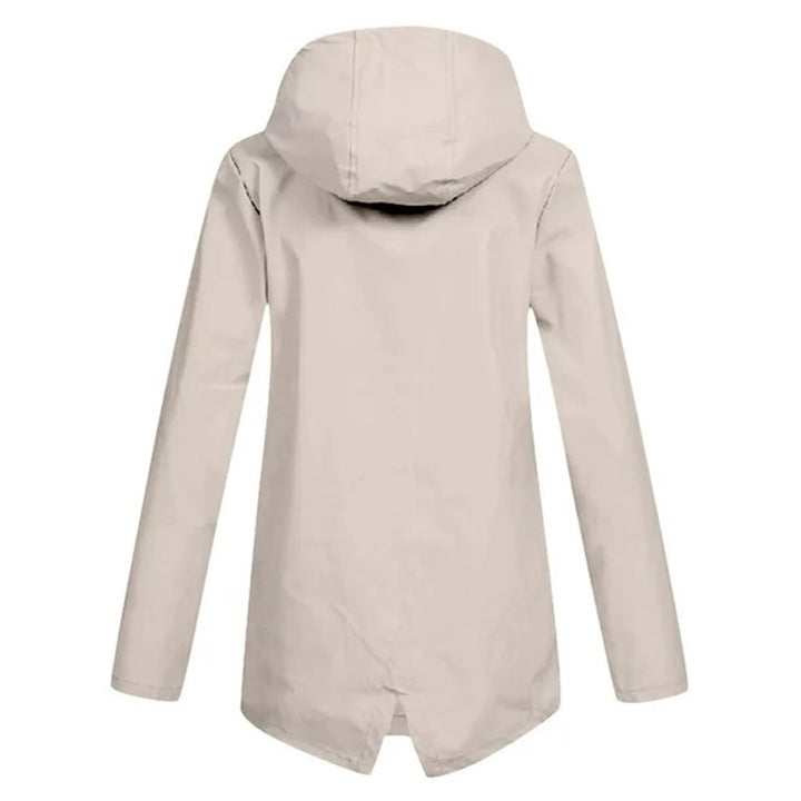 Lange wasserdichte Damenjacke mit Kapuze - FRANCINE, Stil und Eleganz für jede Gelegenheit!