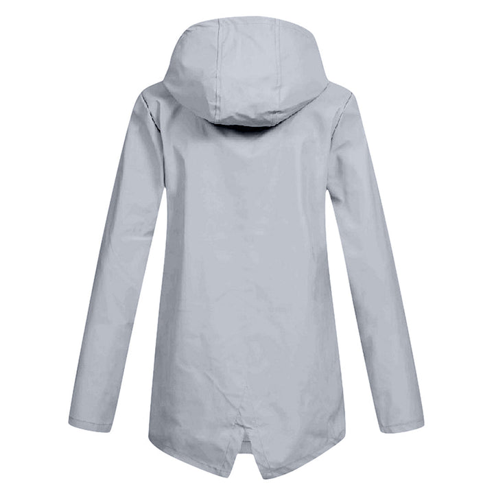 Lange wasserdichte Damenjacke mit Kapuze - FRANCINE, Stil und Eleganz für jede Gelegenheit!