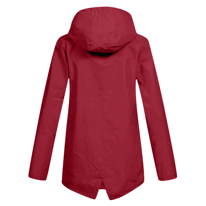 Lange wasserdichte Damenjacke mit Kapuze - FRANCINE, Stil und Eleganz für jede Gelegenheit!