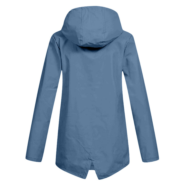 Lange wasserdichte Damenjacke mit Kapuze - FRANCINE, Stil und Eleganz für jede Gelegenheit!